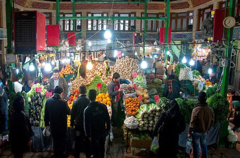 بازار تجریش یکی از مکان های دیدنی تهران