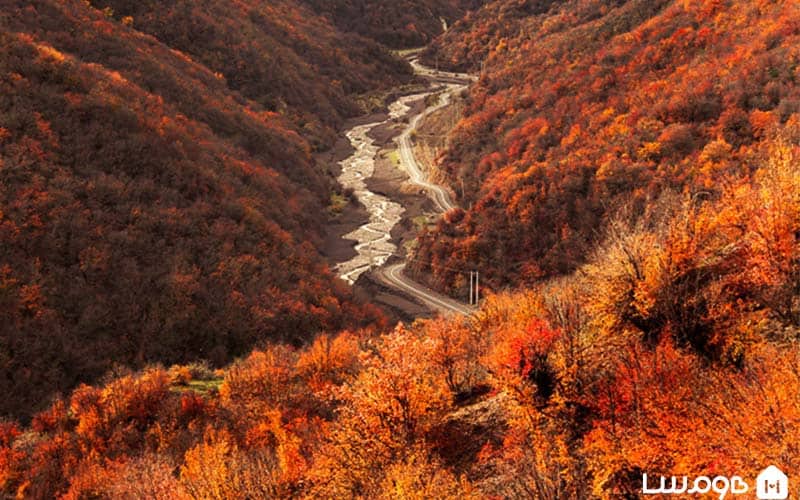 مسیر آبشار کبودوال