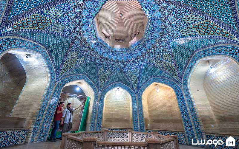 حوض سکه آرامگاه سعدی شیرازی