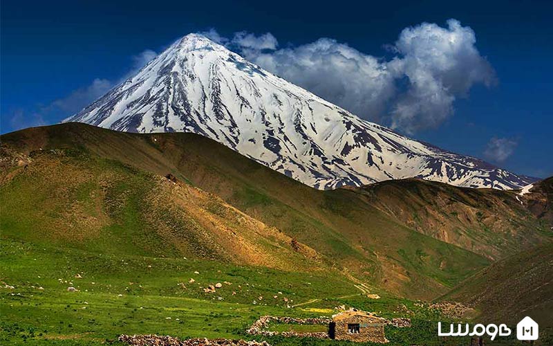 نمای دماوند از دشت هویج