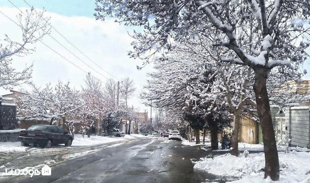 اجاره ویلا در زمستان کردان برفی اما روح‌نواز 