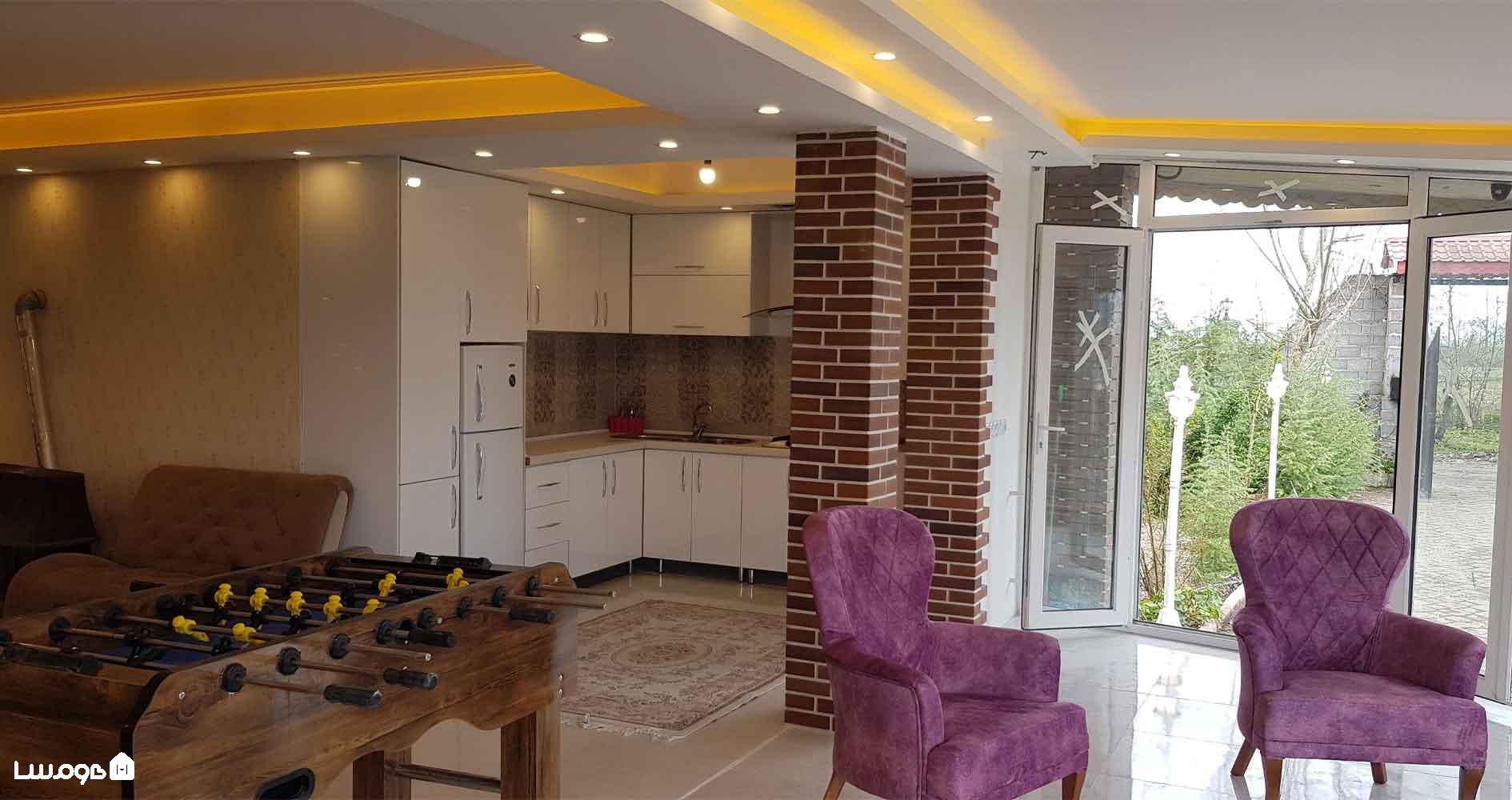 ۸- اجاره ویلا چهار خواب استخر سرپوشیده آب گرم