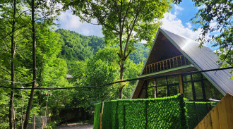 اجاره کلبه سوئیسی جکوزی‌دار جنگلی شالما 1