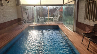 اجاره شبانه باغ ویلا لوکس مهرچین ملارد  استخر