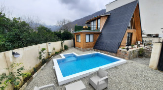 اجاره کلبه دوبلکس استخر روباز آبگرم مادر