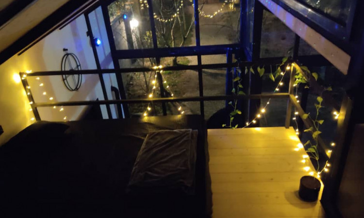 اجاره کلبه دوبلکس چوبی شیشه ای مدرن بلور