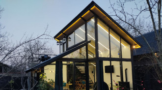 اجاره کلبه دوبلکس چوبی شیشه ای مدرن بلور