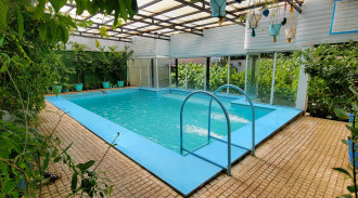 اجاره ویلای دورهمی 1 با استخر آبگرم سرپوشیده کردان