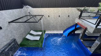 اجاره ويلا استخردار عمارت سبز با پارك آبى