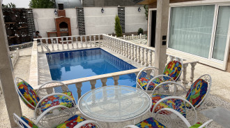 اجاره ویلای استخرابگرم گل رز کردان