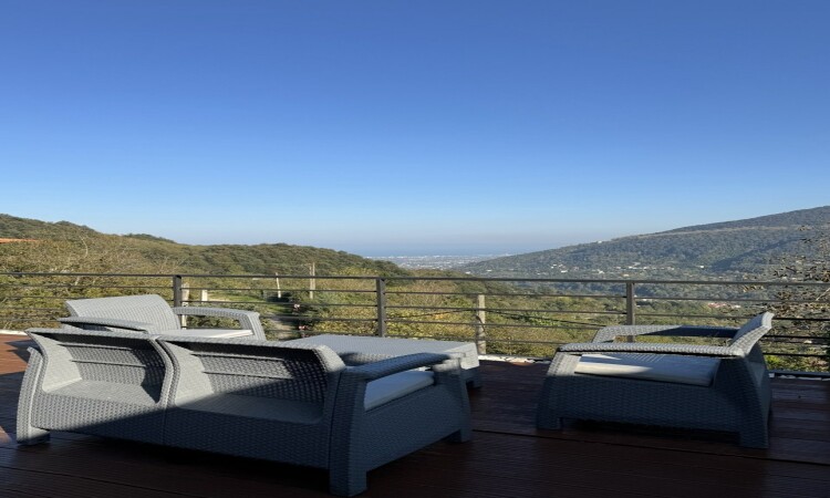 ویلا جنگلی جکوزی روباز با ویو دریا و جنگل