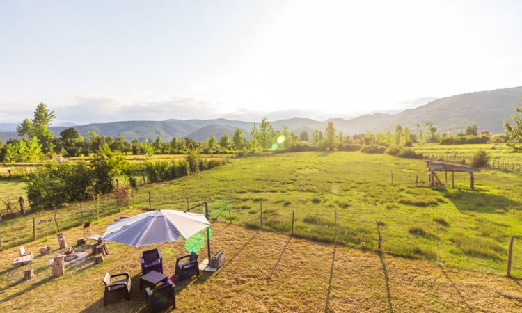 سویسی جنگلی باران با جکوزی آب گرم