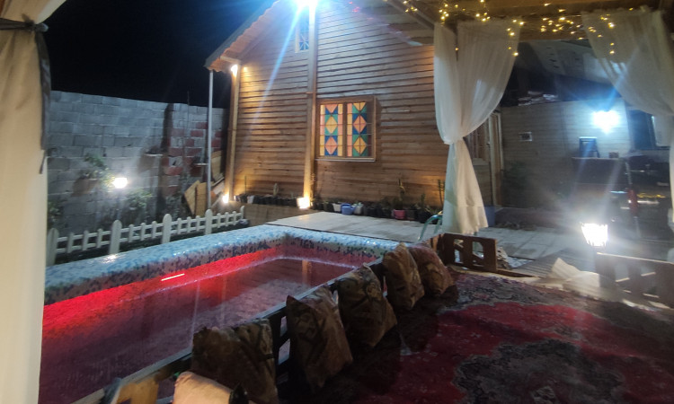 اجاره ویلا چوبی استخر 4 فصل آب گرم