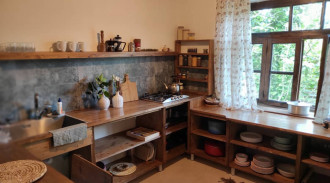 اجاره باغ دامان با منظره جنگل و کوهستان