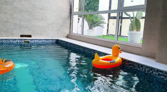 اجاره ویلای استخردار آبگرم باراد