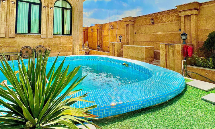 اجاره عمارت 4 خوابه استخر آبگرم روباز چهار فصل