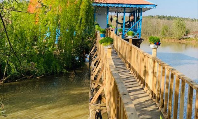 اجاره ویلای آب دربستی وسط دریاچه در روستای کچا