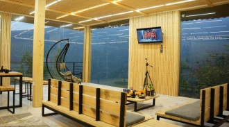 ویلا چوبی شیشه ایی رامیان - طبقه همکف