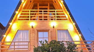 اجاره کلبه دوخوابه سویسی استخردار گلبانو