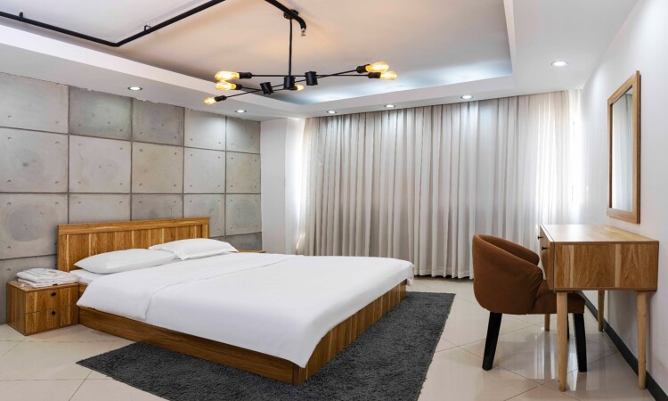 اجاره آپارتمان پارکوی 105 متر 2 خواب صنعتی (VIP)