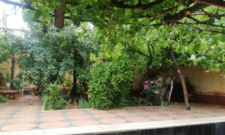 خانه لوکس با حیاط باغی