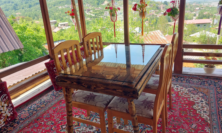 اجاره کلبه دوخوابه جنگلی جکوزی دار الماس شمال
