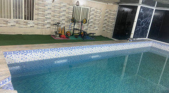 رزرو باغ ویلای تک خوابه با استخر آبسرد سرپوشیده رز