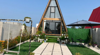 كوخ مع جاكوزي