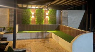 كوخ شاطئ خشبي مع جاكوزي