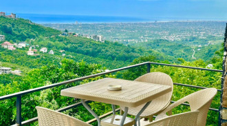 رزرو کلبه سویسی با جکوزی ویوی جنگل و دریا در اربه کله